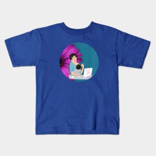 Working Mom And Child Kids T-Shirt